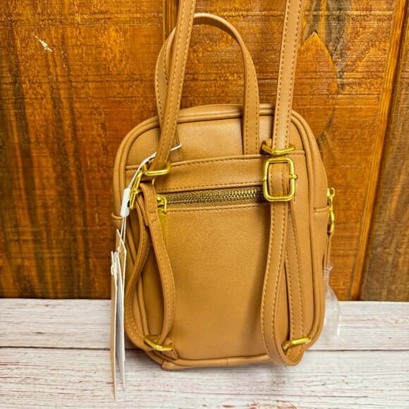 URBAN ORIGINALS Voyage Mini Backpack - Tan - Picture 2 of 5